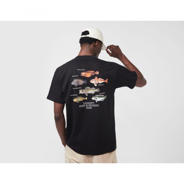 칼하트 WIP Fish 티셔츠 반팔티 - 블랙 검8833521